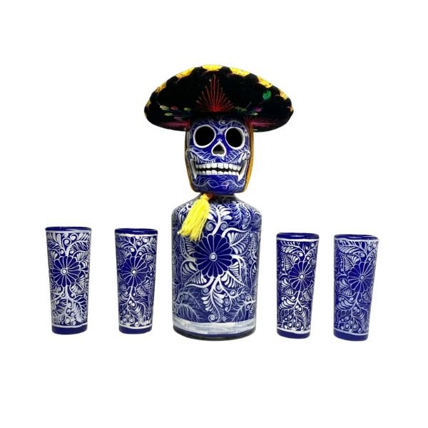 Mexskeletons Decanter & 4 Shot Glas Blå M. Sombrero ✔ Kæmpe udvalg i Flavour Blaster ✔ Billig fragt og hurtig levering 2 - 5 hverdage - Varenummer: BAR-675907 / Ean: på lager - Udsalg på Spar op til 52% - Over 785 kendte brands på udsalg