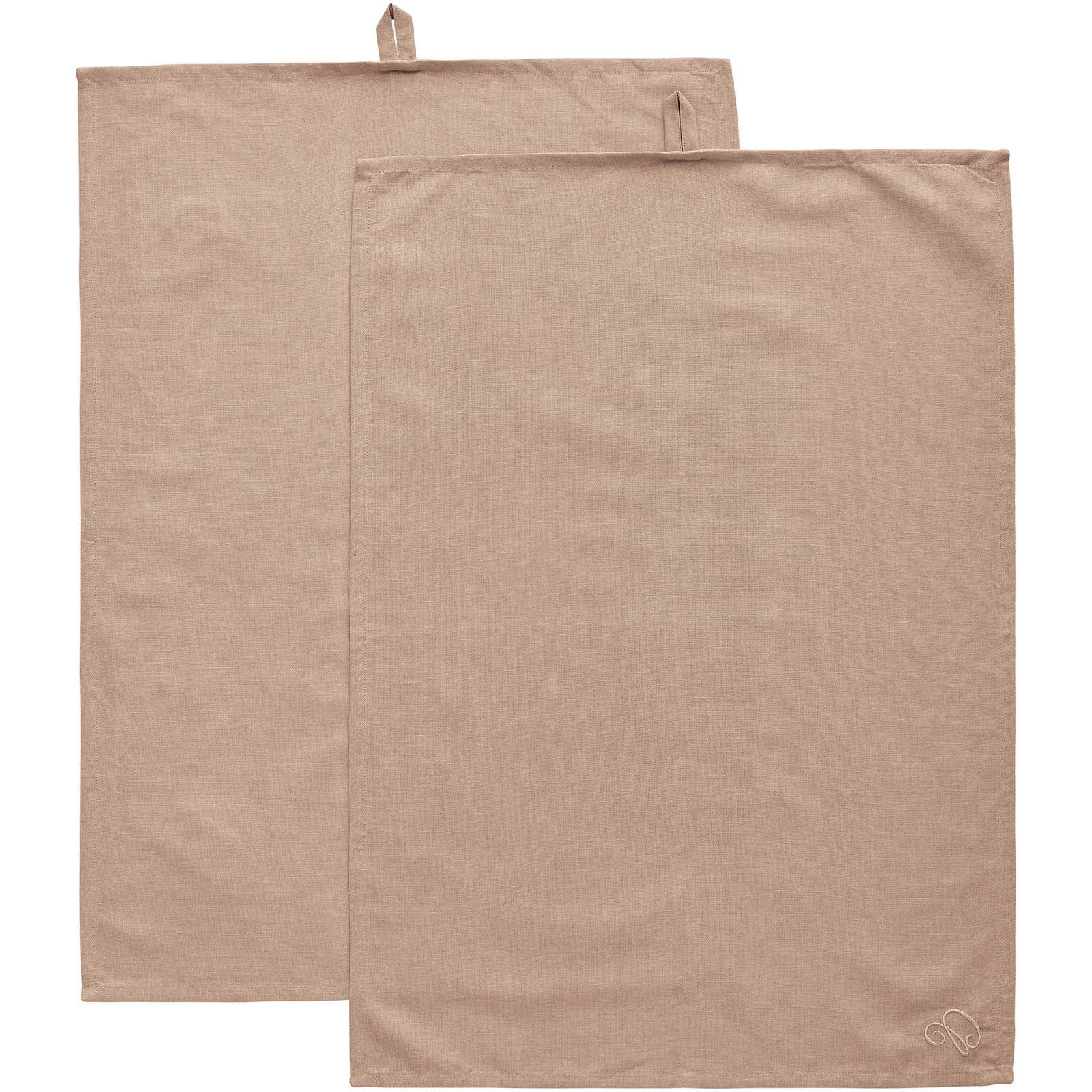 Decotique Decotique Sienna viskestykke hør 70 Ã 50 cm 2-pak, taupe ❤ billede i brug i kategorien Køkkentekstiler