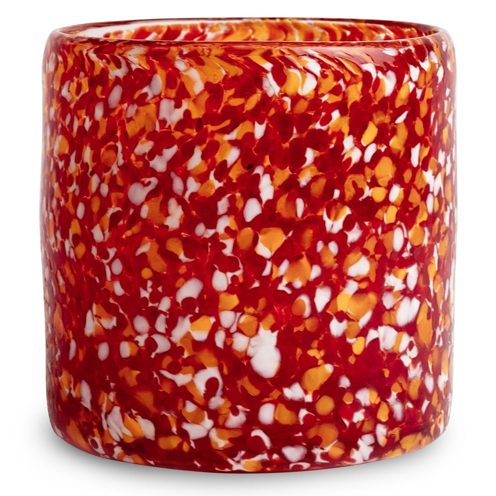 Byon Byon Calore fyrfadsstage extra small, rød/orange ❤ vinkelbillede (Lysestage)
