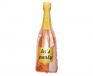 Produktbillede af Folieballon Champagne Rosaguld 91x40 Cm på tilbud i brug