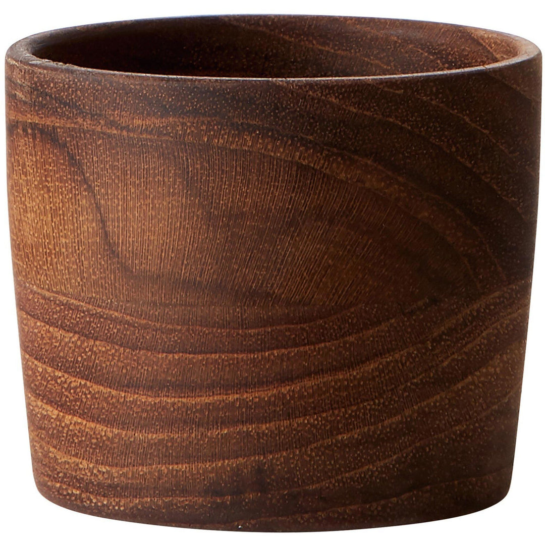 Aida Aida RAW æggebægre i teaktræ 2 stk. ❤ vinkelbillede (Æggebægre)