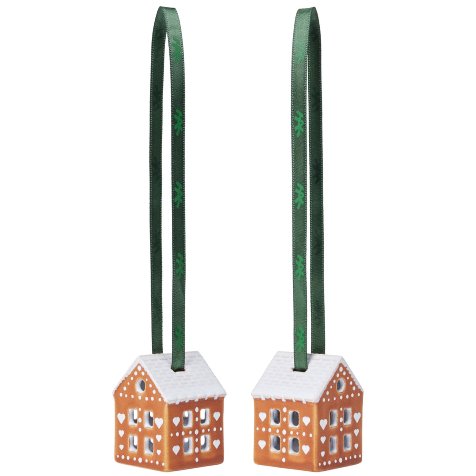 Kähler Kähler Gingerbread Juleophæng 5 cm, brun, 2 stk. – detaljebillede (Julepynt)