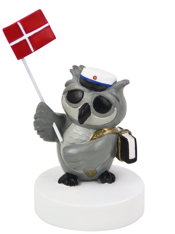 Produktbillede af Kids by Friis Ugle med bog og flag blå i premium kvalitet