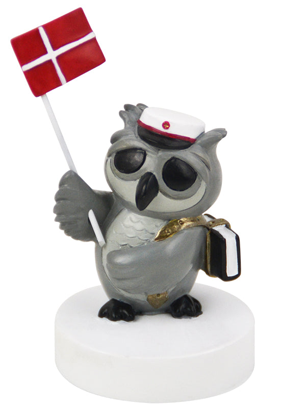 Produktbillede af Kids by Friis Ugle med bog og flag rød i premium kvalitet