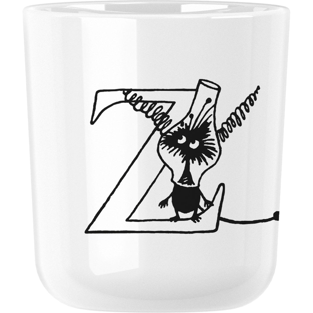 Rig-tig Rig-tig Mumi ABC krus, 0,2 liter, Z – billede i brug (Moomin)