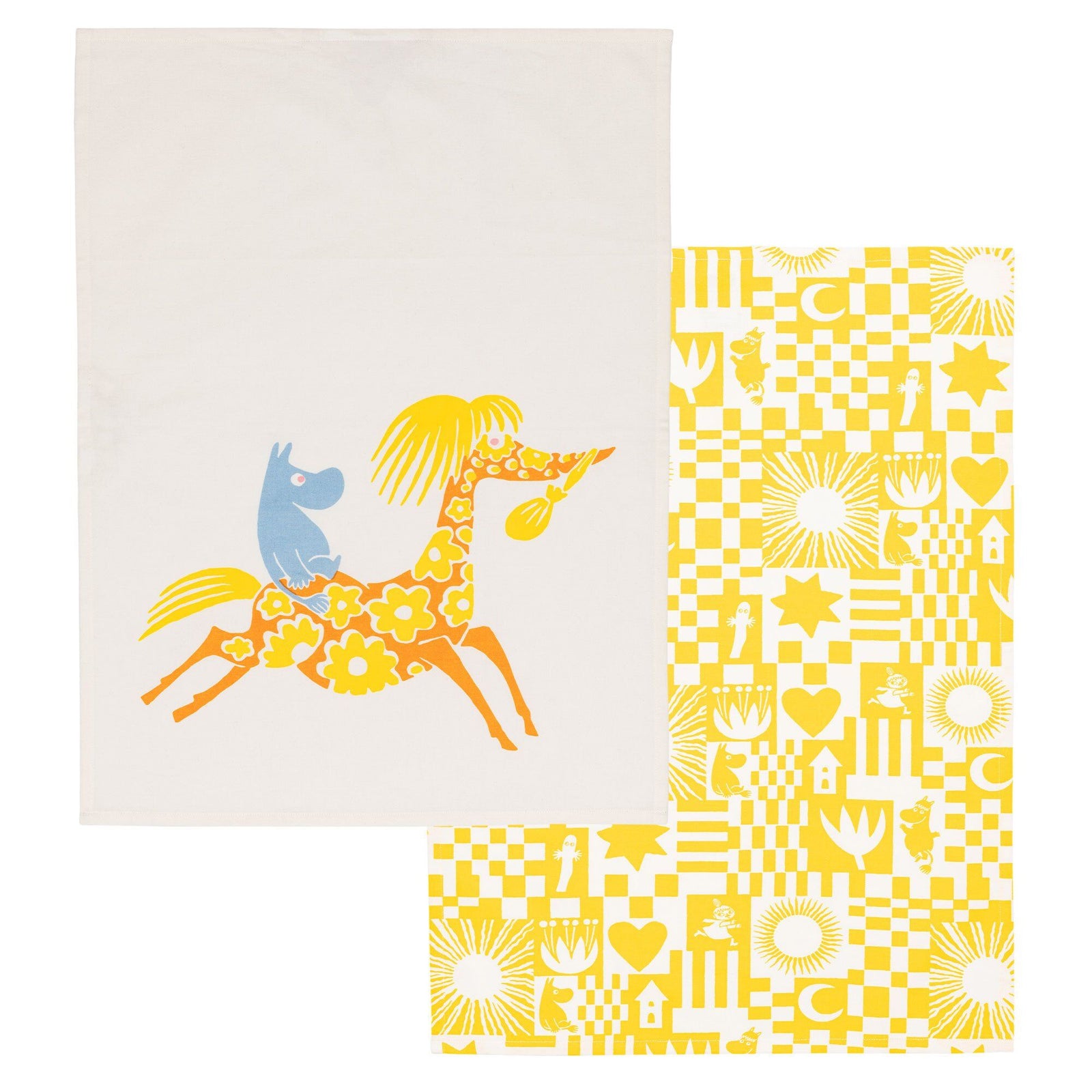 Arabia Arabia Mumin Fest Viskestykke 50x70 cm, 2 stk. – close-up (Moomin)