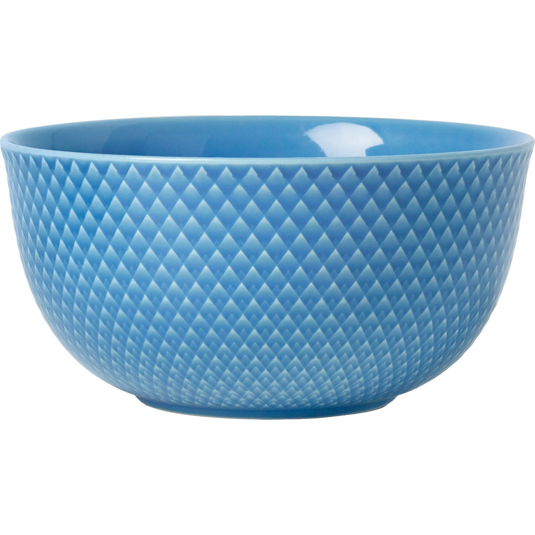 Lyngby porcelæn Lyngby porcelæn Rhombe Color Serveringsskål Blå 17,5 cm ❤ frontbillede (Skål)