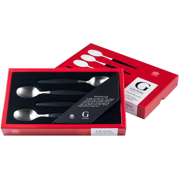 Gense Gense Focus de Luxe Dessertskeer 4-pak ❤ frontbillede (Ske)