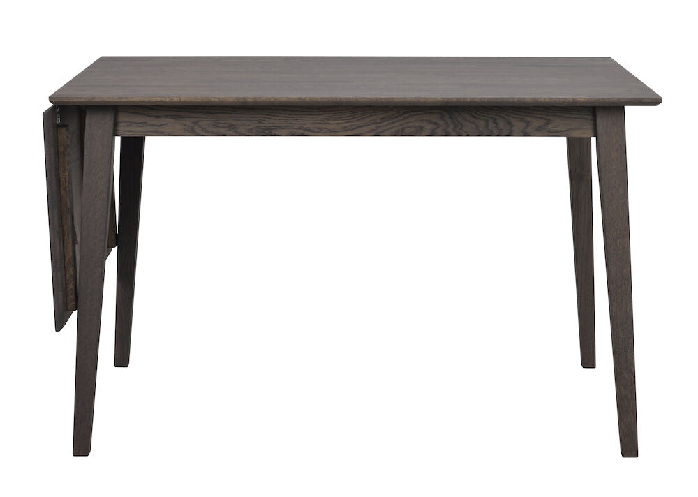 Produktbillede af ROWICO Filippa klapbord kvadratisk mørkebrun eg 120 +45 x80 i premium kvalitet