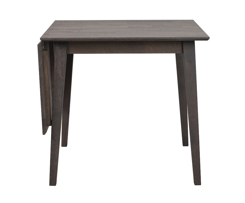 ROWICO Filippa klapbord kvadratisk mørkebrun eg 80 +45 x80