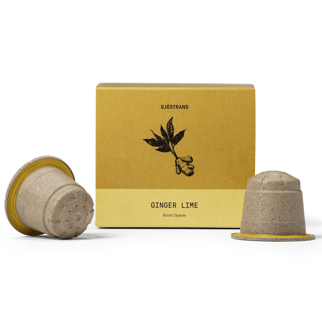 Sjöstrand coffee Sjöstrand coffee Boost Ginger Lime kapsler 10 stk. ❤ detaljebillede (Te- og Kaffekapsler)