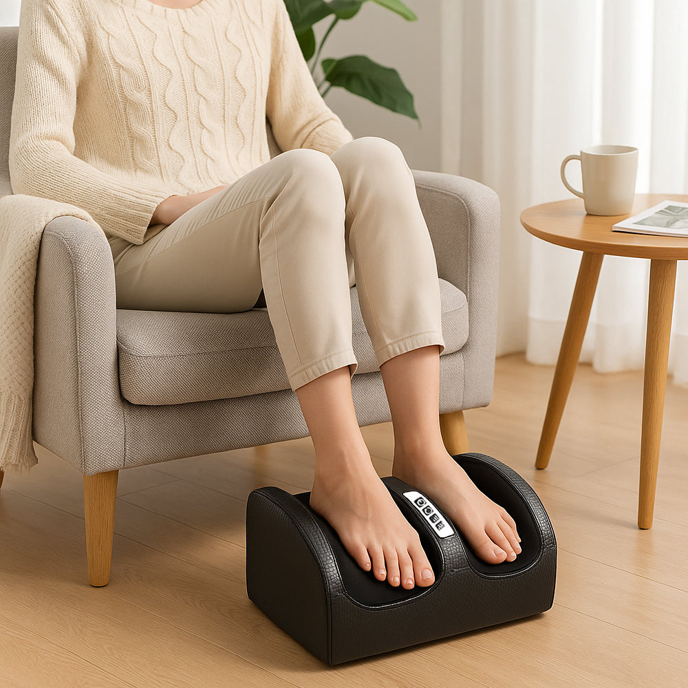 Produktbillede af Køb Shiatsu Fodmassageapparat med Varme Slip af med ømme fødder og træthed på tilbud