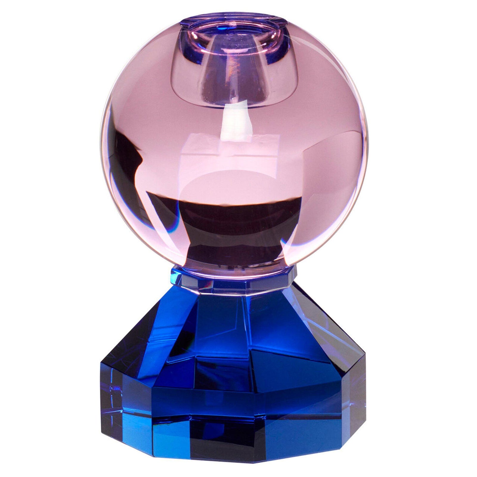 Hübsch Hübsch Gem lysestage, pink/blå ❤ produktbillede (Lysestage)