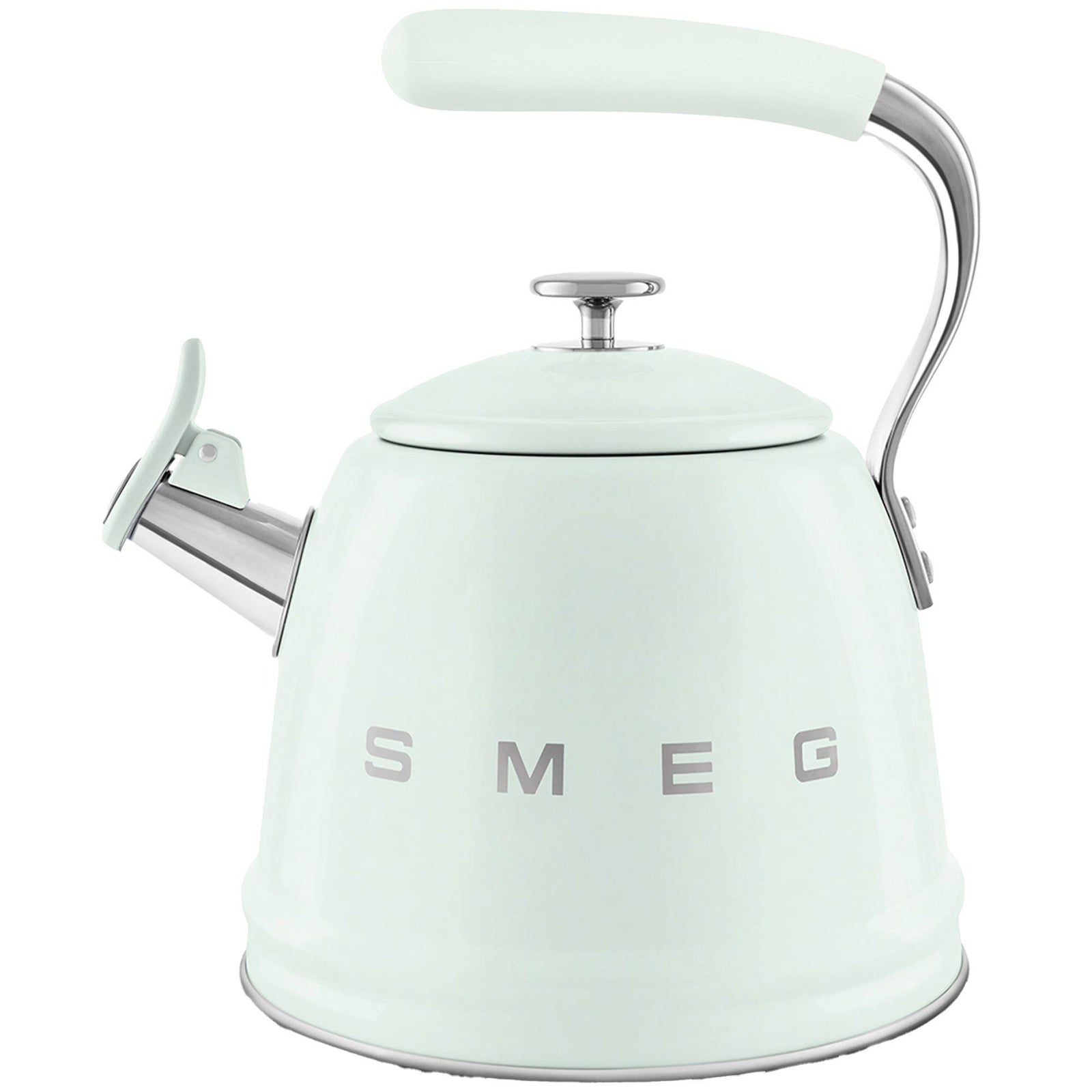 Smeg Smeg Vandkedel med fløjte 2,3 liter, pastelgrøn ❤ vinkelbillede (Kittel)