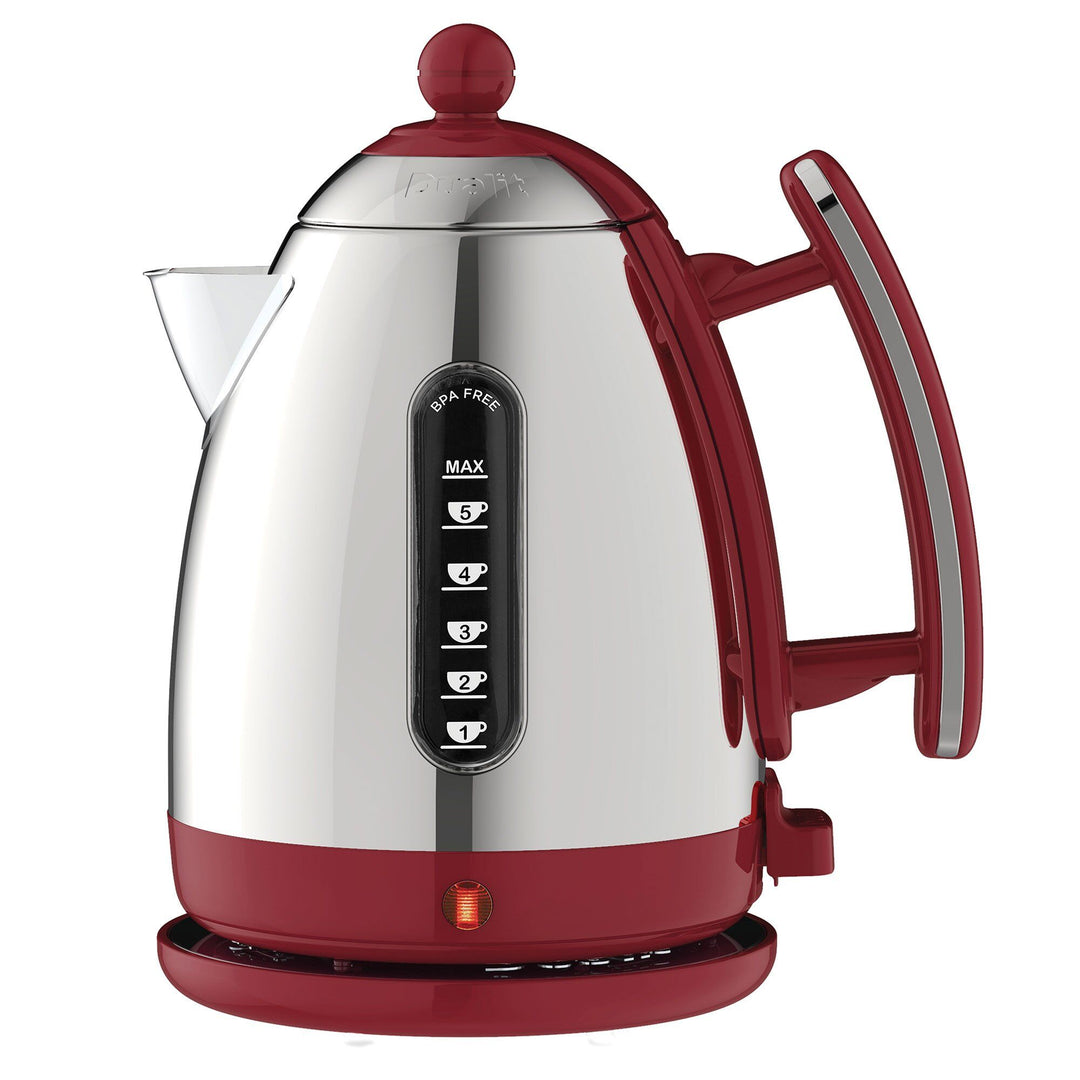 Dualit Dualit Jug elkedel 1,5 liter, rød/rustfrit stål – produktvisning (Elkedel)