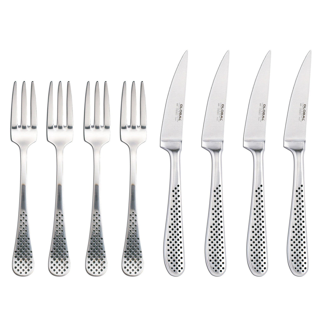 Global Global Steakknive og Gafler 4 sæt – produktbillede (Bestikssæt)