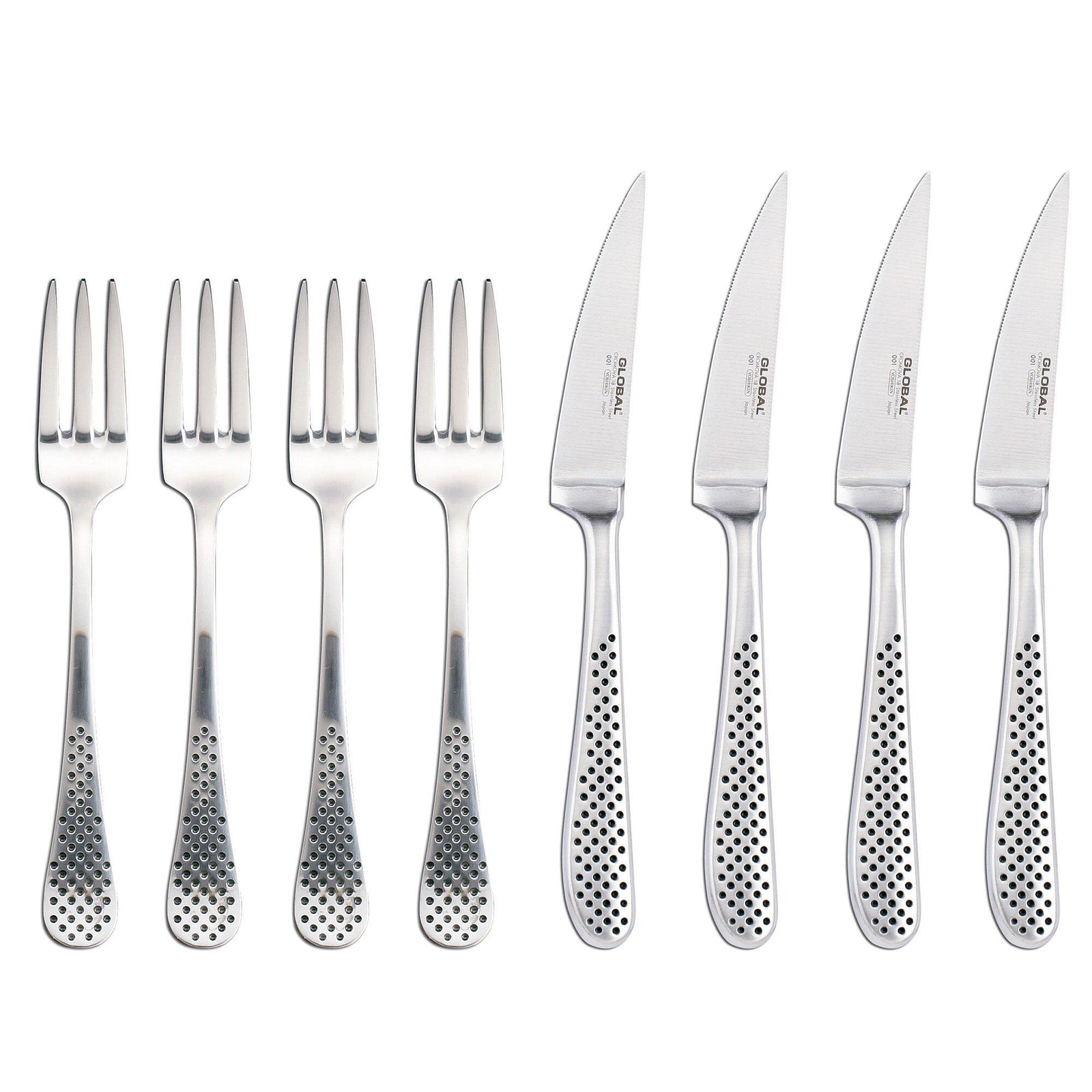 Global Global Steakknive og Gafler 4 sæt – produktbillede (Bestikssæt)