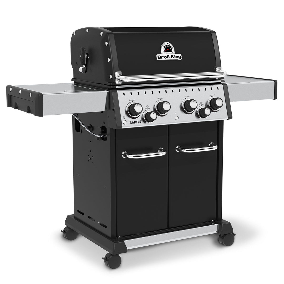 Broil king Broil king Baron 490 gasgrill, sort – frontbillede (Gasgrill)