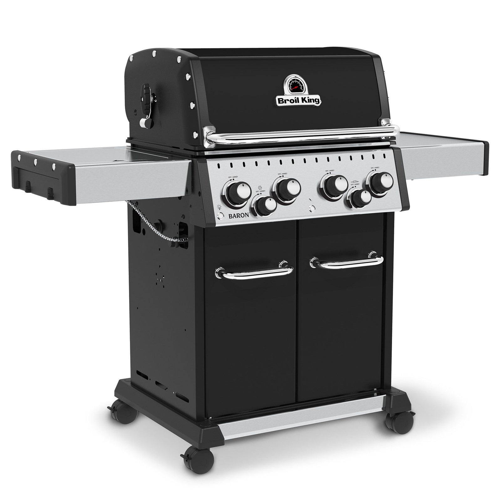 Broil king Broil king Baron 490 gasgrill, sort – frontbillede (Gasgrill)