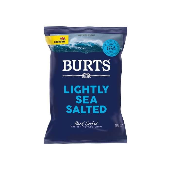 Burts Chips Lightly Sea Salt 40 g ❤ Stort online udvalg i BARLIFE ❤ Billig fragt og hurtig levering 2 - 5 hverdage ❤ Varenummer: BAR-702506 / Ean: '5034709000240 på lager - Udsalg på Spar op til 57% - Over 412 kendte brands på udsalg