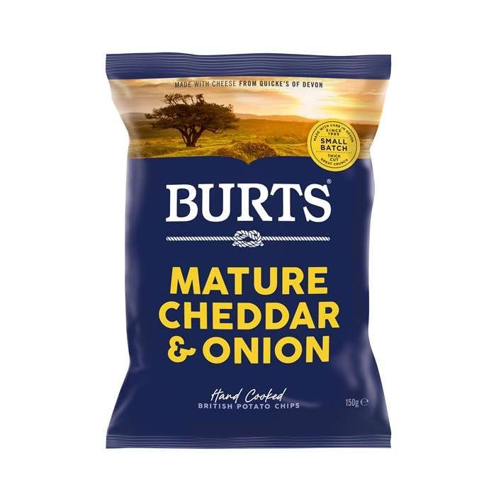 Burts Chips Mature Cheddar & Spring Onion 150 g ❤ Stort online udvalg i BURTÂ´S ❤ Billig fragt og hurtig levering 2 - 5 hverdage ❤ Varenummer: BAR-702705 / Ean: '5034709001414 på lager - Udsalg på Spar op til 55% - Over 412 kendte brands på udsalg