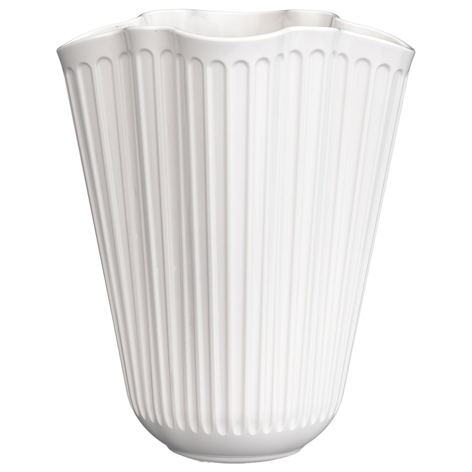 Kähler Kähler Hammershøi Unfold vase 16,5 cm, hvid ❤ produktvisning (Vase)