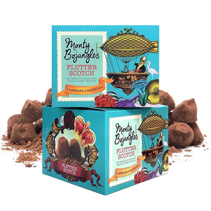 Produktbillede af Monty Bojangles Chokoladetrøffel Karamel/havsalt 150 G på tilbud – premium kvalitet og detaljer