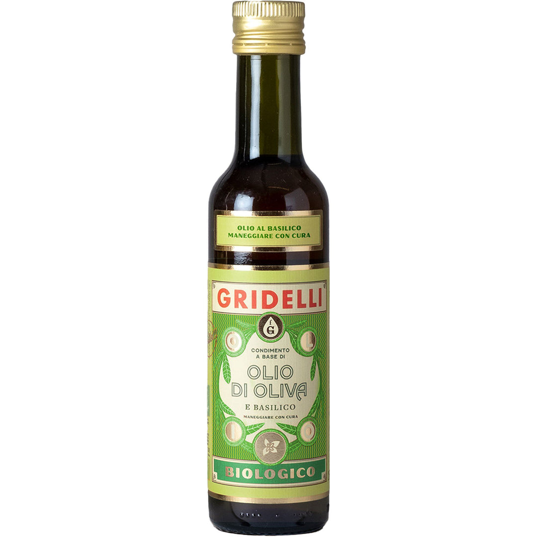 Fratelli gridelli Fratelli gridelli Olio Di Oliva E Basilico olivenolie med basilikum 250 ml – produktfoto (Olie)