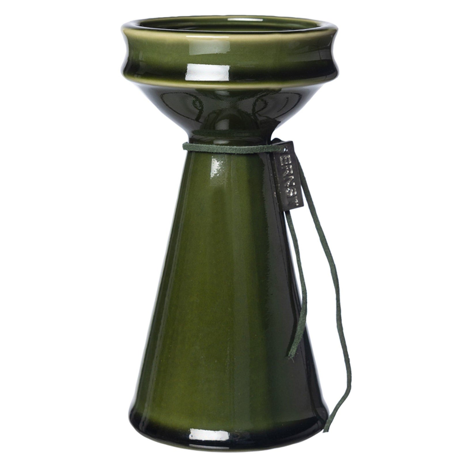Ernst Ernst Løgvase 16 cm, mørkegrøn ❤ vinkelbillede (Vase)