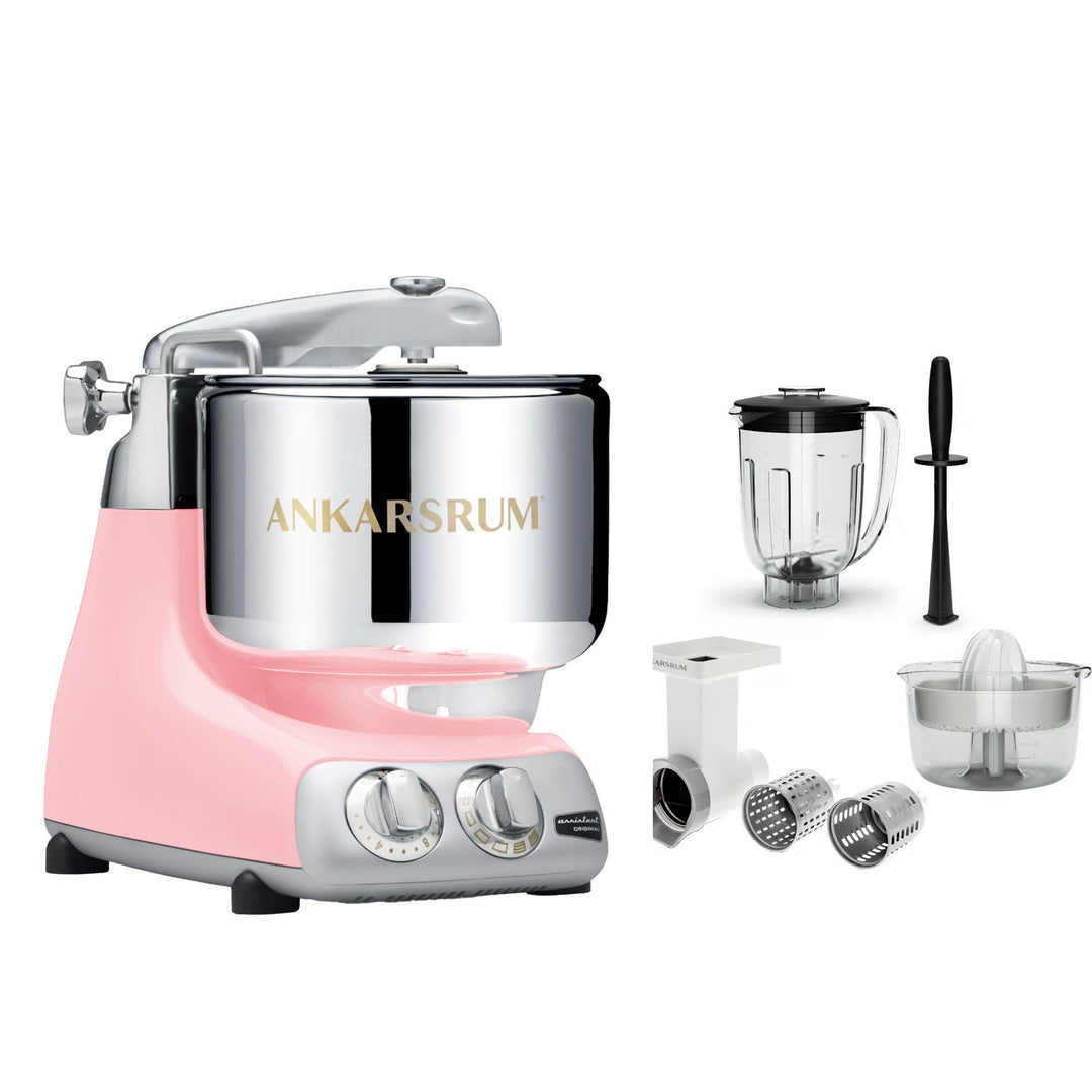 Ankarsrum Ankarsrum Assistent Original AKM6230 Skyderosa + Go Green-pakke – produktvisning (Røremaskiner)