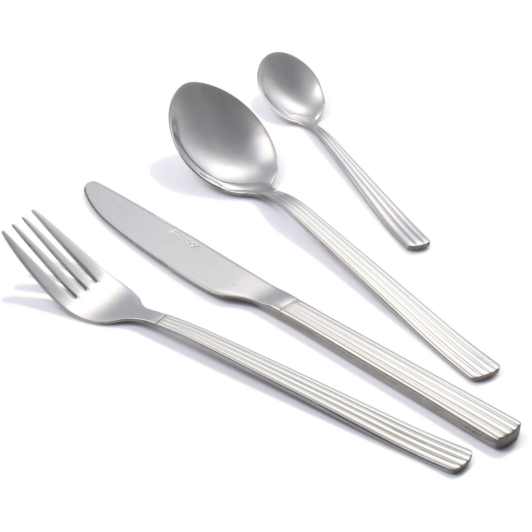 Aida Aida Groovy Bestiksæt i 16 dele, mirror – produktvisning (Bestikssæt)