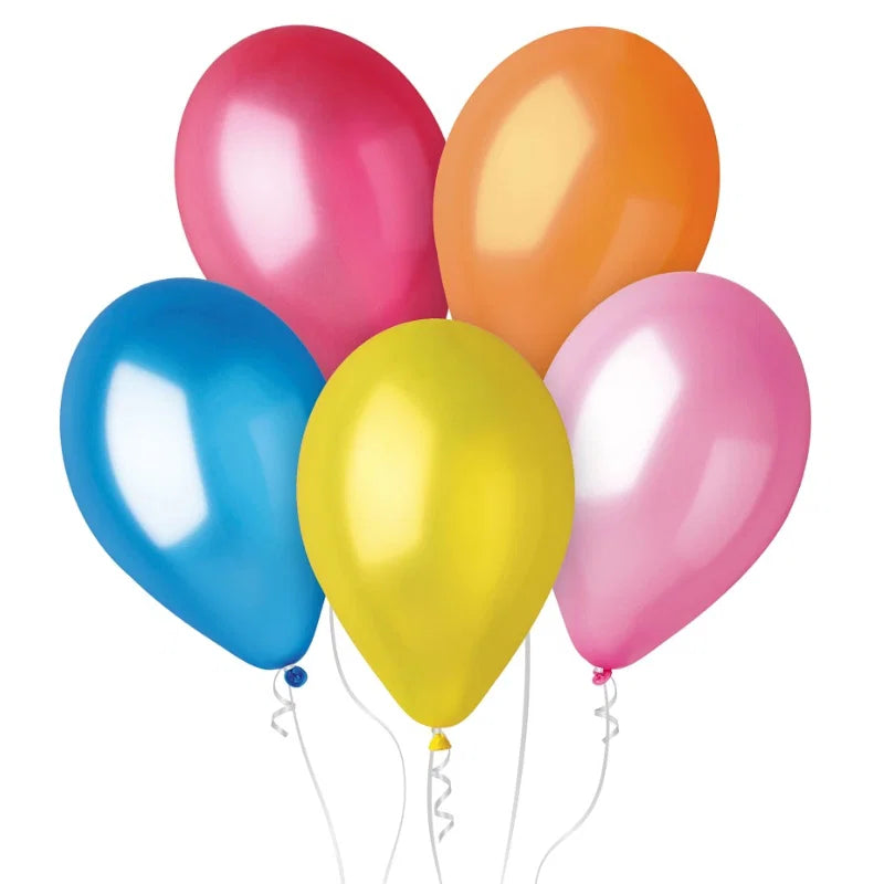 Ballon Gm110 Metal 12" Flerfarvet 100 Stk.