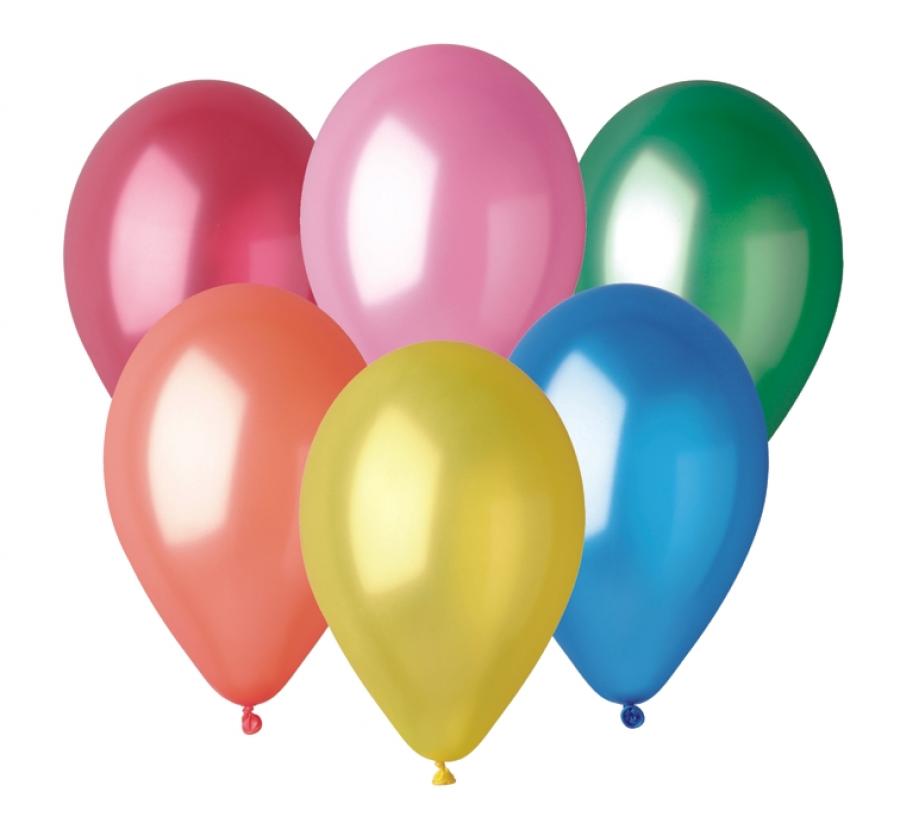 Produktbillede af Ballon Gm90 Metal 25cm Flerfarvet 100 Stk. på tilbud i brug