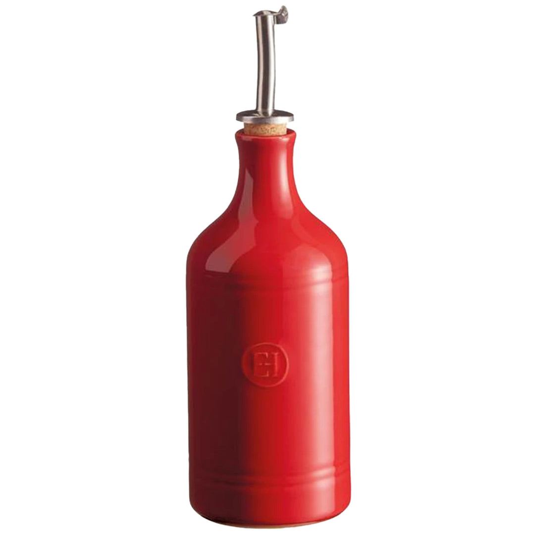 Emile henry Emile Henry Olivenolieflaske 0,4 liter, rød – produktfoto (Olie- og eddikeflaske)