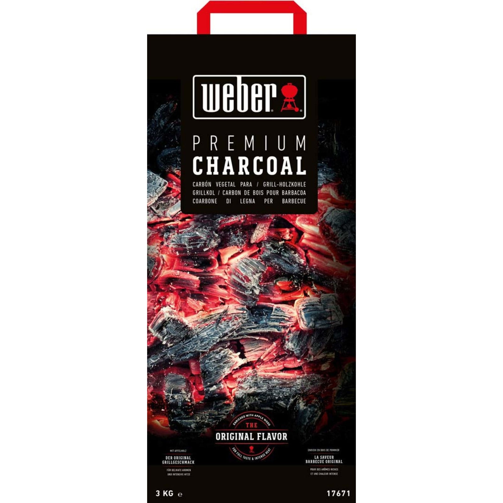 Weber Weber Trækul med 30% æbletræ 5kg ❤ detaljebillede (Kul)