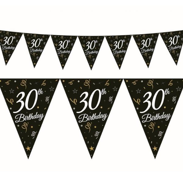 Produktbillede af Beauty&Charm Papirguirlande Med Flag 30 28 x 270 Cm på tilbud i brug