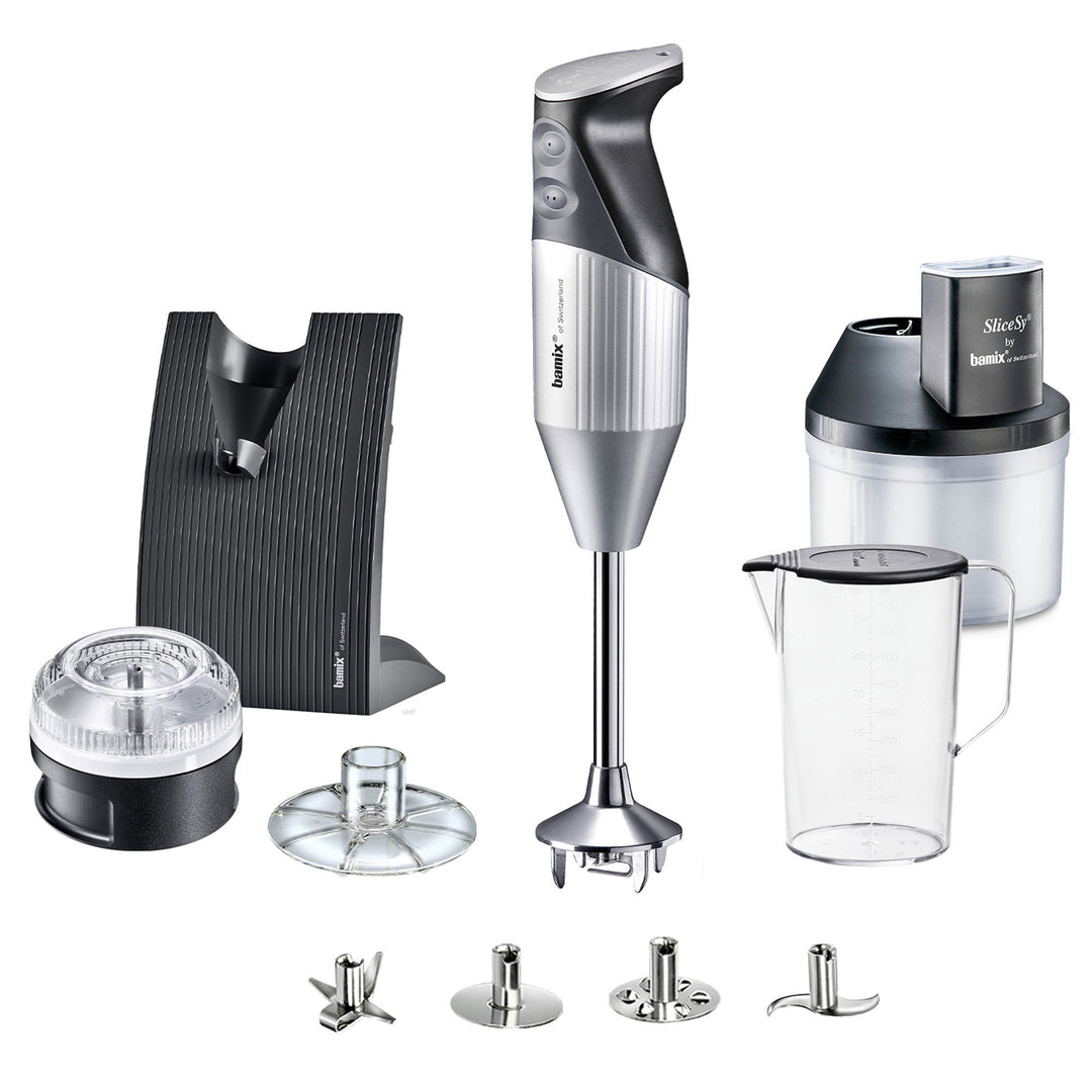 Bamix Bamix Swissline Superbox stavblender, sølvgrå – produktvisning (Stavblender)