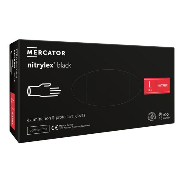 Produktbillede af Nitrilhandske Protect L Nitril Pudderfri 100 Stk. på tilbud – premium kvalitet og detaljer