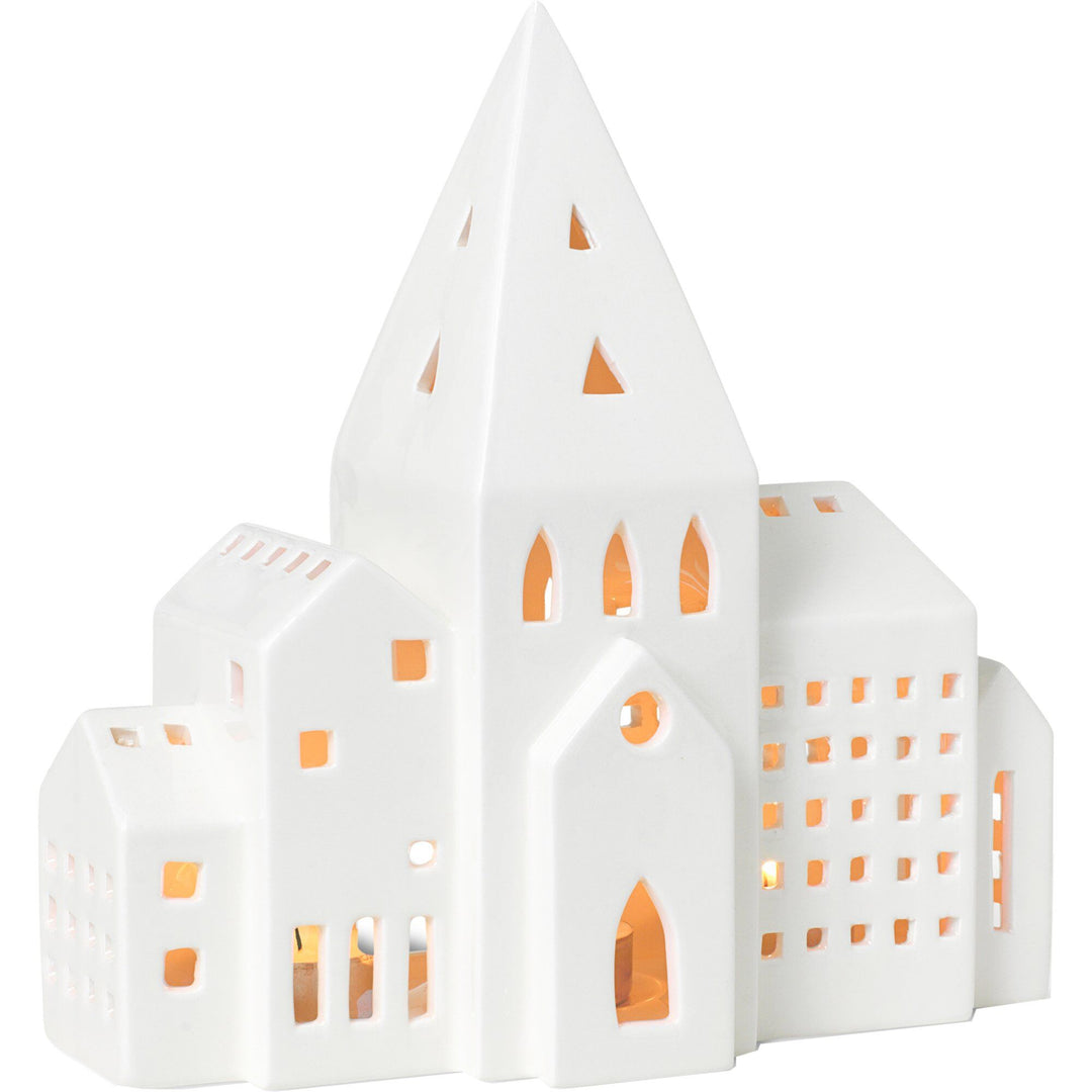 Kähler Kähler Urbania City lyshus, hvid – vinkelbillede (Lanterne)