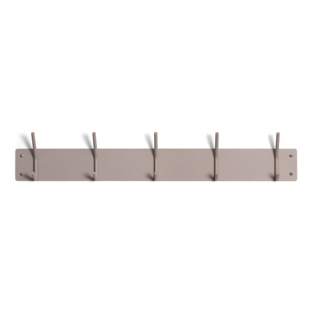 SPINDER DESIGN Fusion knagerække m. 5 dobbelt-knager taupe pulverlakeret stål