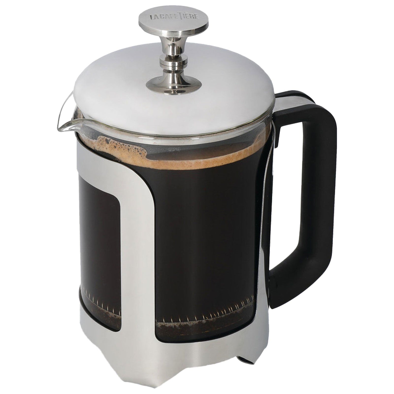 La cafeti ¨re La Cafeti ¨re Roma Stempelkande 4 kopper, rustfrit stål ❤ vinkelbillede (Stempelkander)