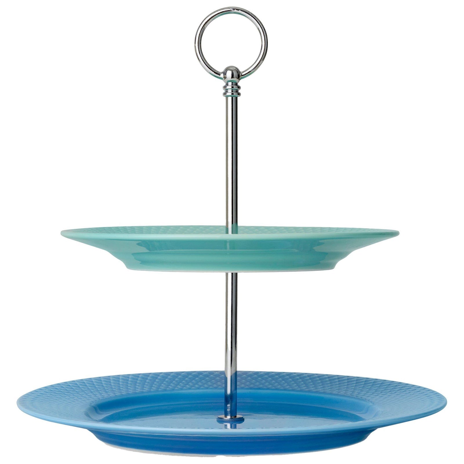 Lyngby porcelæn Lyngby porcelæn Rhombe Color kagefad 27 cm – frontbillede (Kagefad)