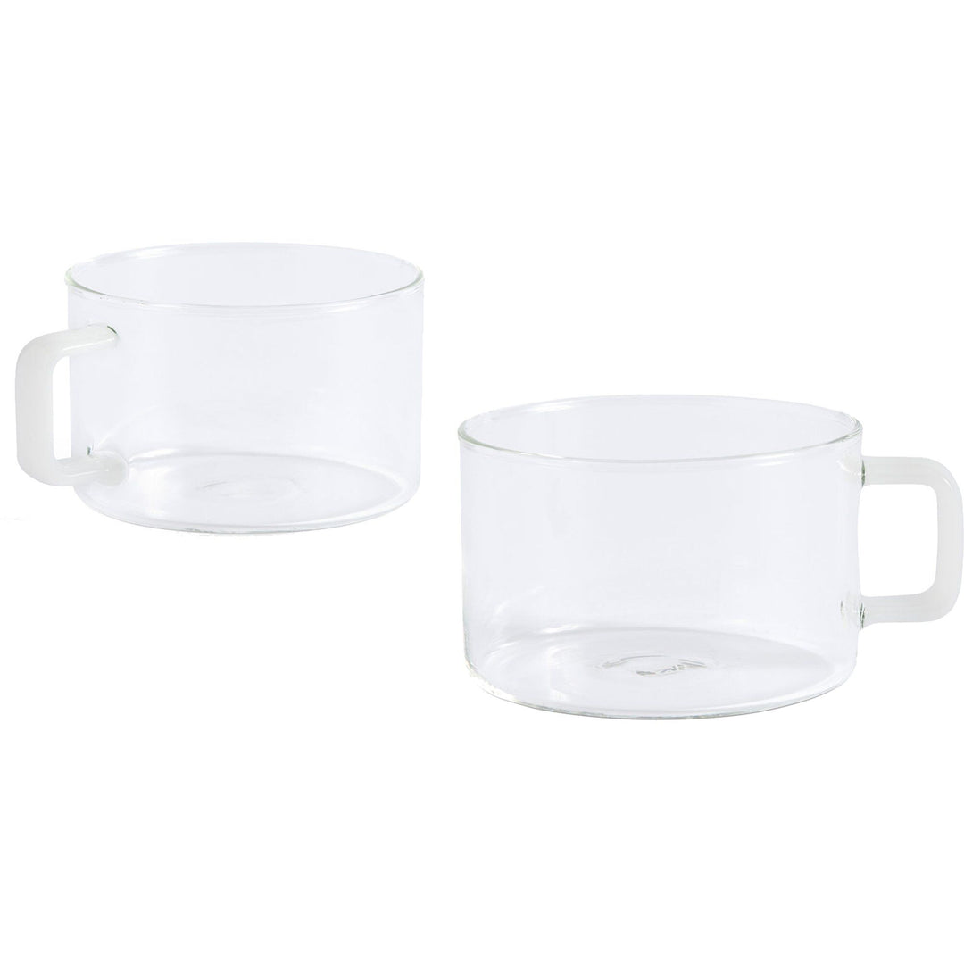 Hay Hay Brew Cup Jade, 2-pak, White – vinkelbillede (Glas)
