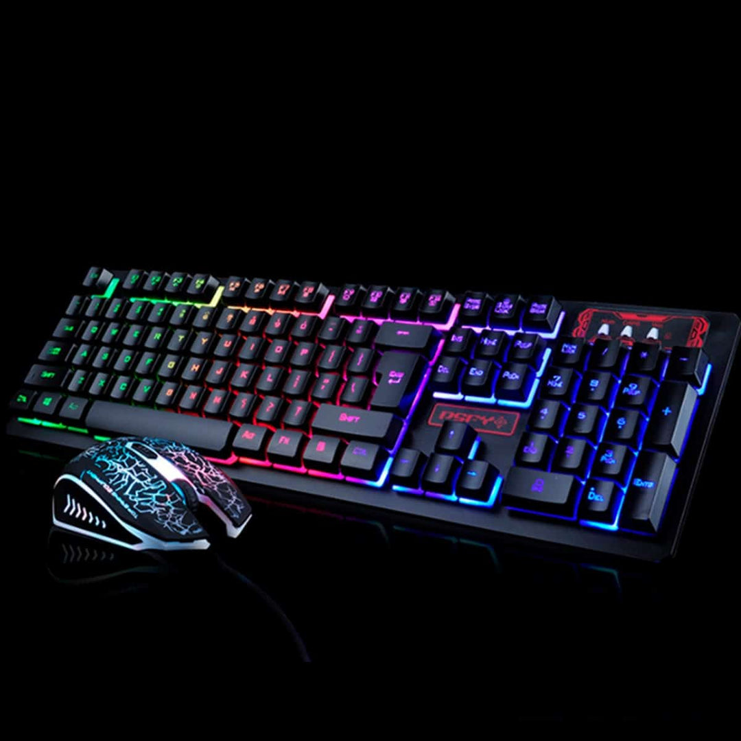 Produktbillede af Køb Gaming tastatur & mus med backlight LED på tilbud