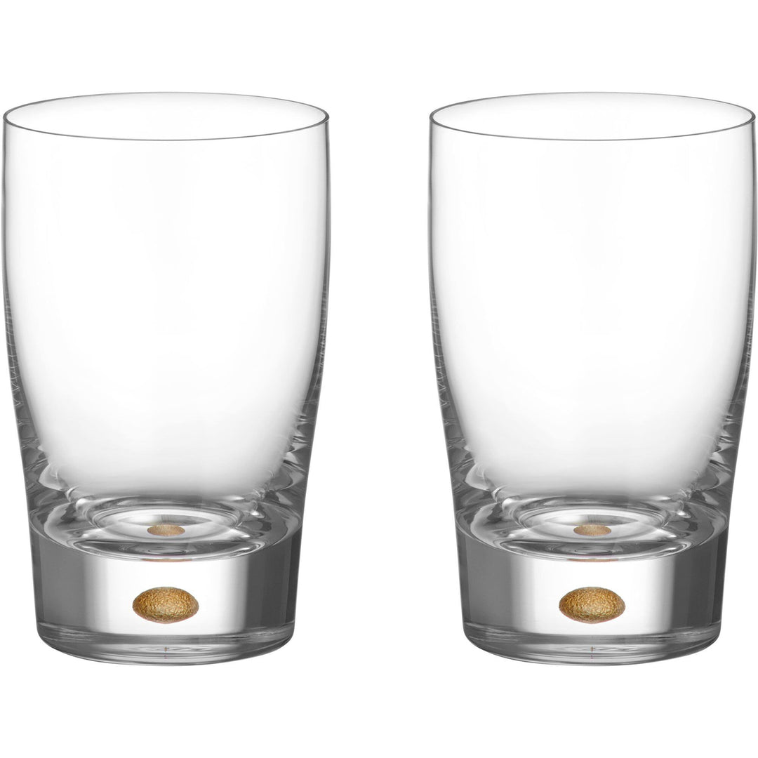 Orrefors Orrefors Intermezzo tumbler glas 25 cl 2-pak, guld ❤ billede i brug (Tumblerglas)