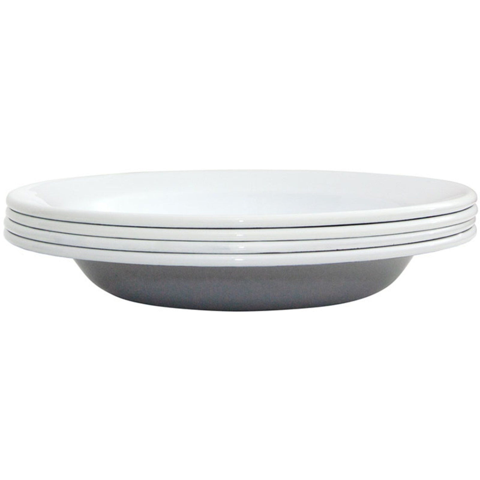 Kockums jernverk Kockums jernverk Dyb tallerken 22 cm. 4 stk. Grå – vinkelbillede (Dyb tallerken)