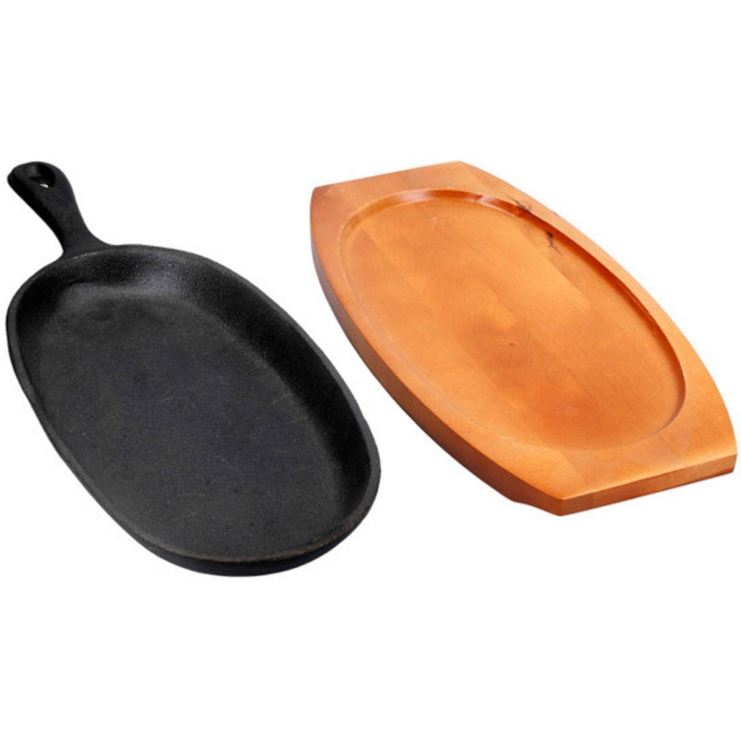 KitchenCraft KitchenCraft Støbejernsplade, sort ❤ close-up (Bakke)