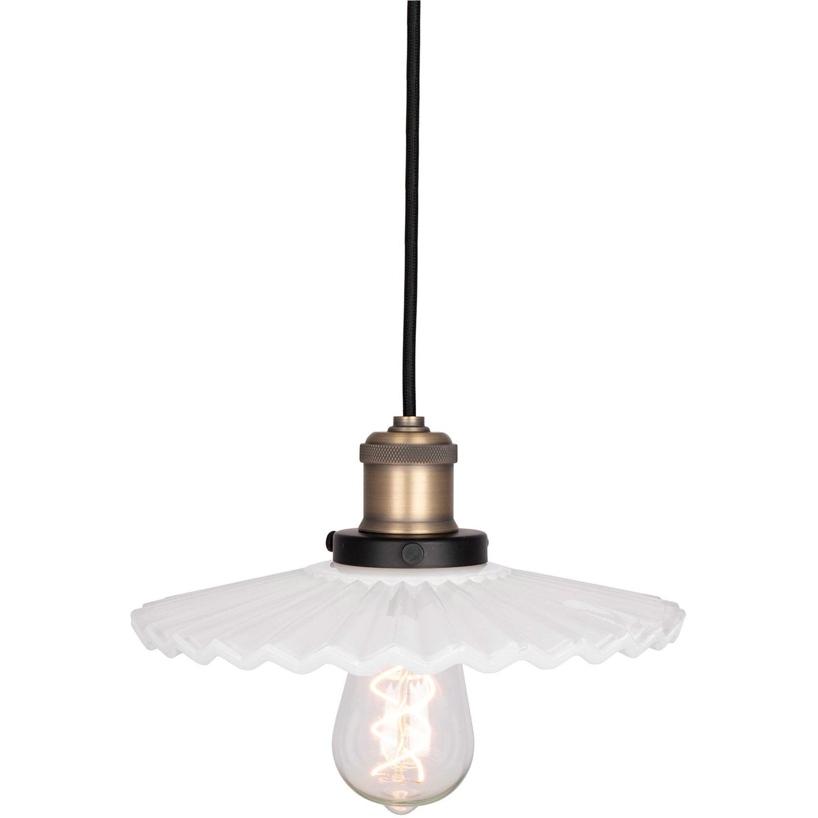 Globen lighting Globen lighting Cobbler Pendel 25 cm, hvid ❤ produktfoto (Lampe)