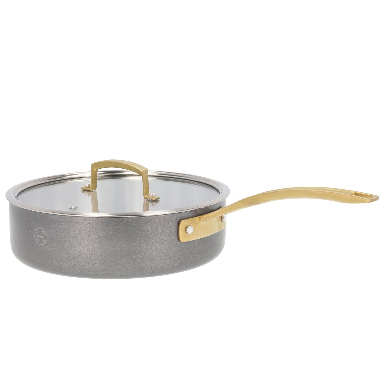 Pillivuyt Pillivuyt Durance traktørpande med låg 24 cm, rustfrit stål ❤ vinkelbillede (Traktørpande)