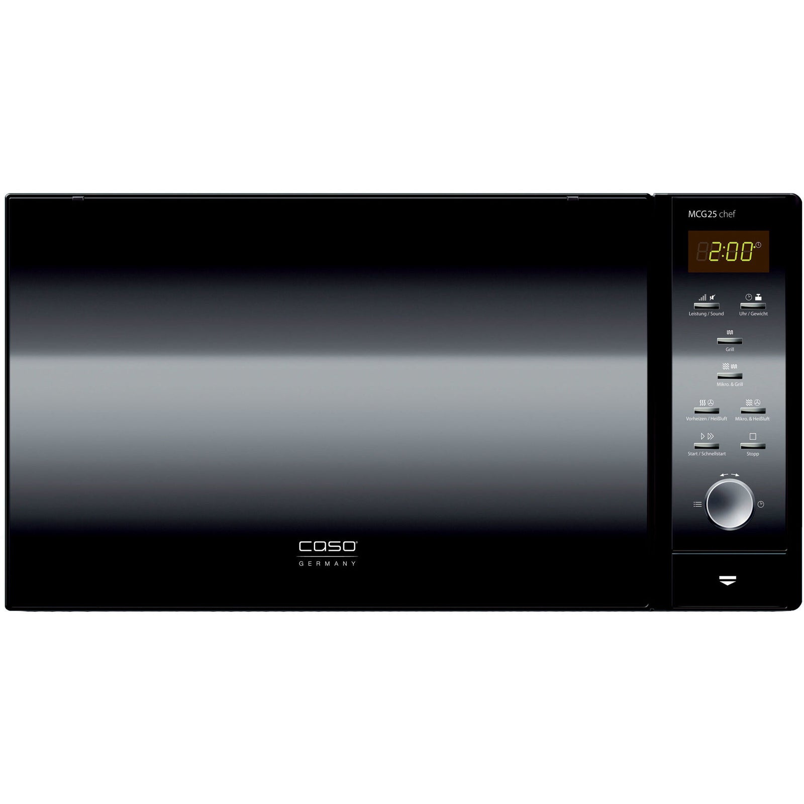 Caso Caso MCG25 Chef Black mikrobølgeovn – frontbillede (Mikrobølgeovne)